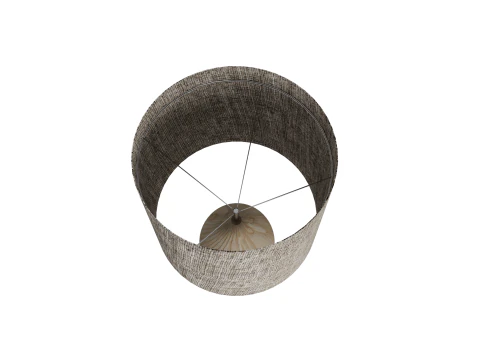 Teardrop Table Lamp Wooden Lamp with Fabric Shade 3D Model