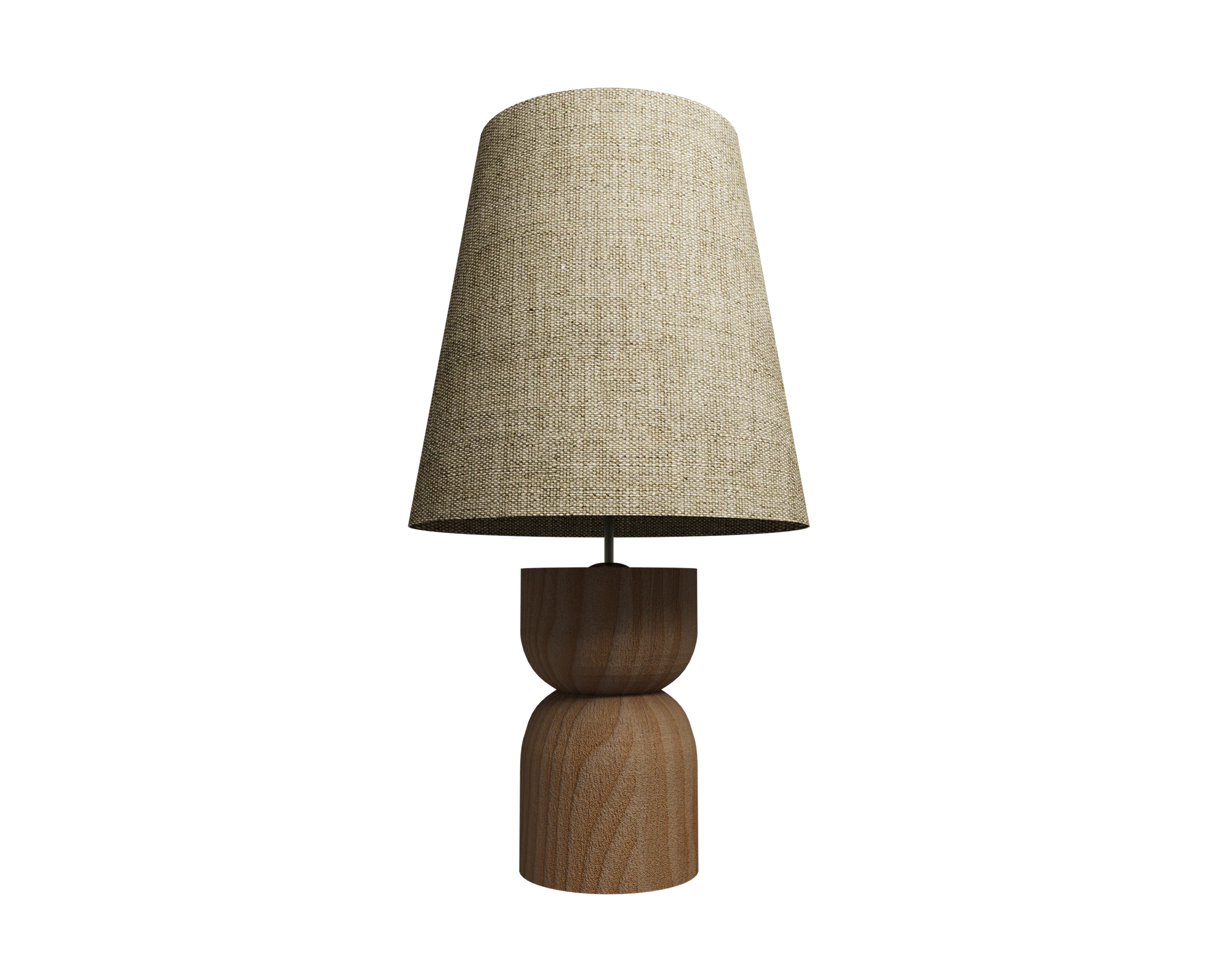 Wood Table Lamp Diniz 3D Model .c4d .max .obj .3ds .fbx .stl .blend 