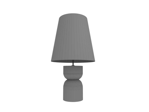 Wood Table Lamp Diniz 3D Model