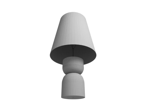 Wood Table Lamp Diniz 3D Model