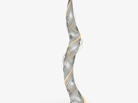 घुमावदार मीनार 3D मॉडल