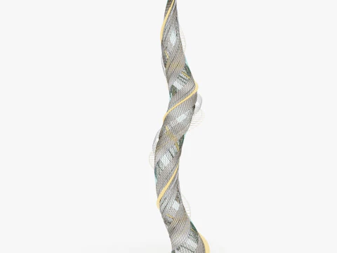 Zakrzywiona wieża Model 3D