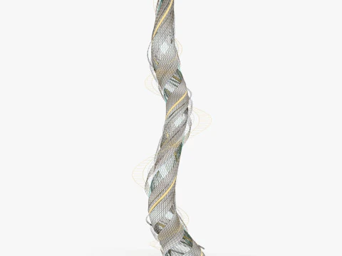 Curved tower 3D Model