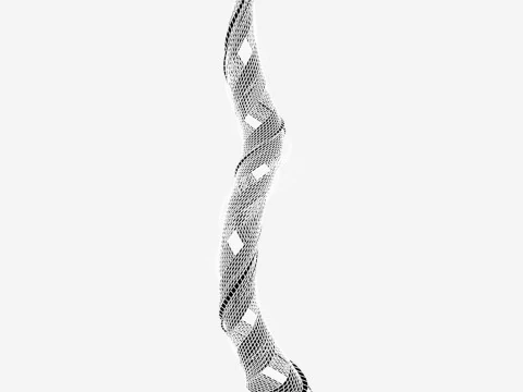 Curved tower 3D Model