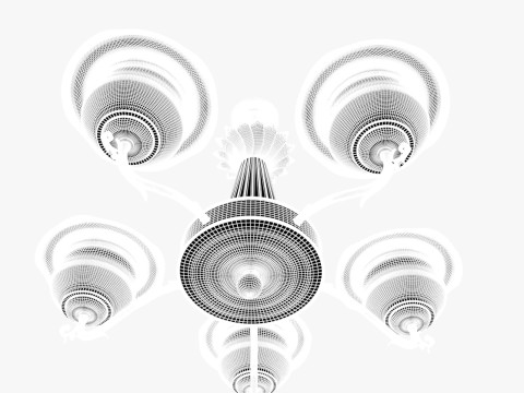 Lampadario fantasia Modello 3D