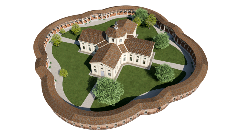 Ротонда делла Бесана MUBA Milano 3D Модель .c4d .max .obj .3ds .fbx .stl .blend 