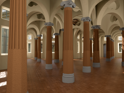 Ротонда делла Бесана MUBA Milano 3D Модель