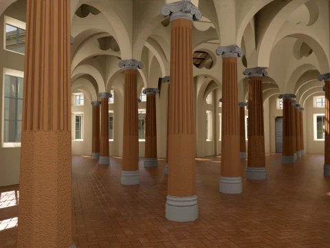 Rotonda della Besana MUBA Milano 3D Model