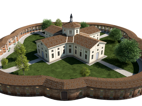 Ротонда делла Бесана MUBA Milano 3D Модель