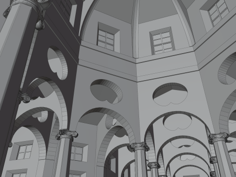 Ротонда делла Бесана MUBA Milano 3D Модель