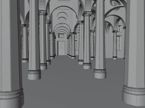 Rotonda della Besana MUBA Milano 3D Model