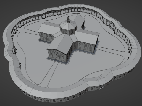 Ротонда делла Бесана MUBA Milano 3D Модель