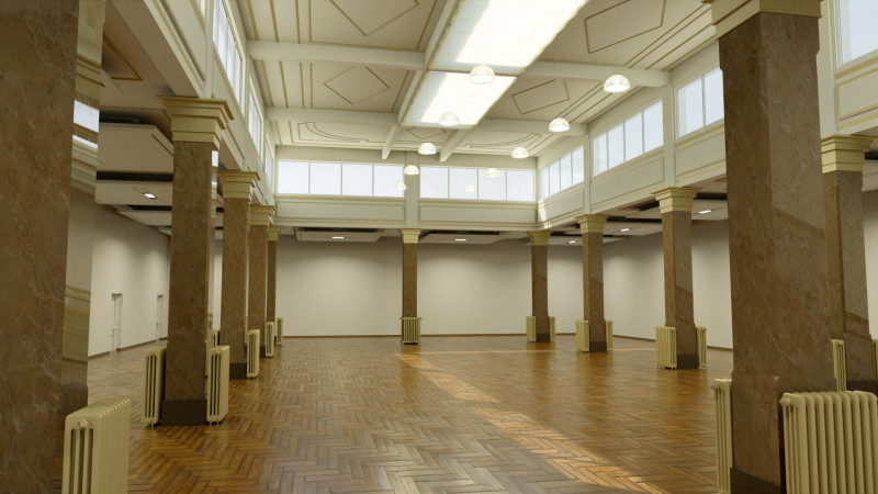 Salone dei tessuti Milano 3D Modell .c4d .max .obj .3ds .fbx .stl .blend