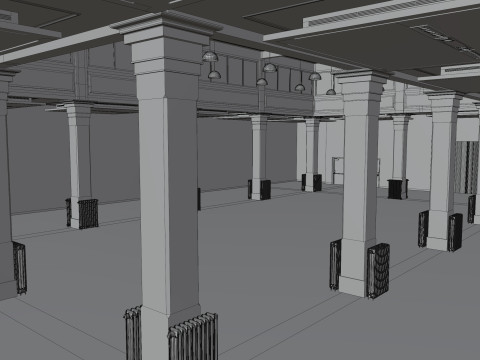 Salone dei tessuti Milano 3D Modell