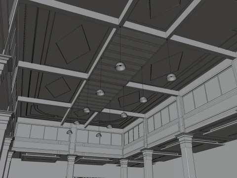 Salone dei tessuti Milano 3D Model