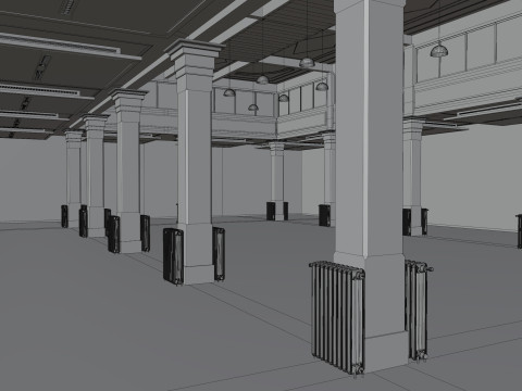 Salone dei tessuti Milano 3D Modell