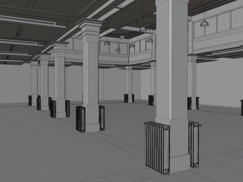 Salone dei tessuti Milano 3D Model