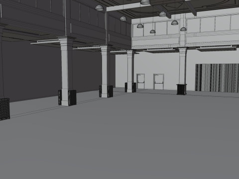 Salone dei tessuti Milano 3D Modell