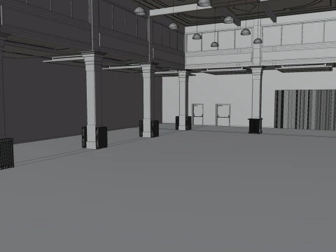 Salone dei tessuti Milano 3D Model