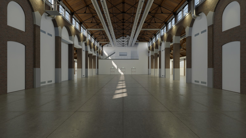 Cattedrale Fabbrica del Vapore Mediolan Model 3D .c4d .max .obj .3ds .fbx .stl .blend 