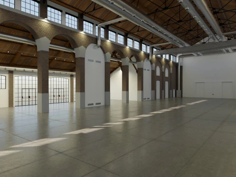 Cattedrale Fabbrica del Vapore Milan 3D Model