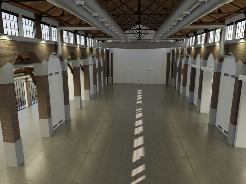 Cattedrale Fabbrica del Vapore Mediolan Model 3D