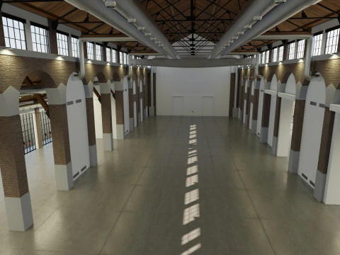 Cattedrale Fabbrica del Vapore Milan 3D Model