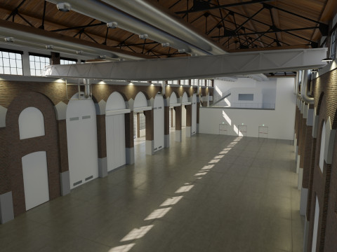 Cattedrale Fabbrica del Vapore Mediolan Model 3D