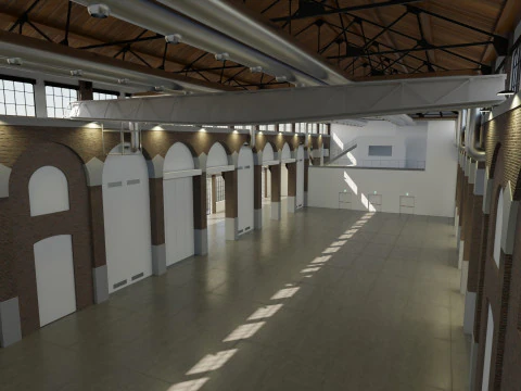 Cattedrale Fabbrica del Vapore Milan 3D Model