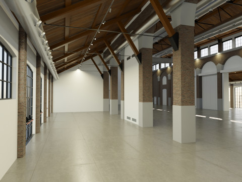 Cattedrale Fabbrica del Vapore Mediolan Model 3D