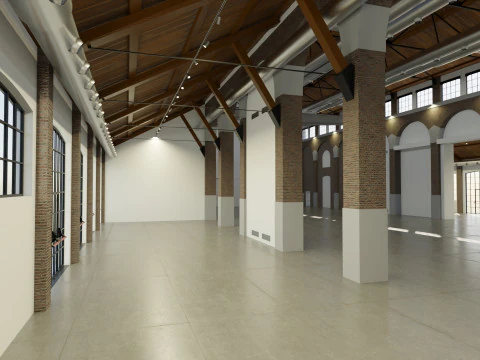 Cattedrale Fabbrica del Vapore Milan 3D Model