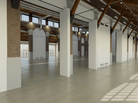 Cattedrale Fabbrica del Vapore Milan 3D Model