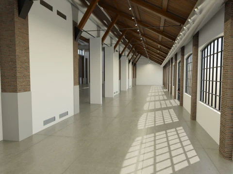 Cattedrale Fabbrica del Vapore Milan 3D Model