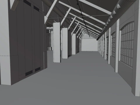Cattedrale Fabbrica del Vapore Milan 3D Model
