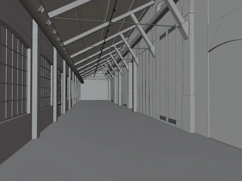 Cattedrale Fabbrica del Vapore Milan 3D Model