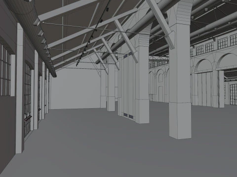 Cattedrale Fabbrica del Vapore Milan 3D Model