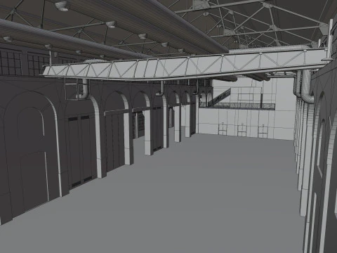 Cattedrale Fabbrica del Vapore Milan 3D Model