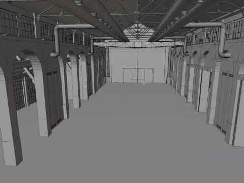 Cattedrale Fabbrica del Vapore Mediolan Model 3D