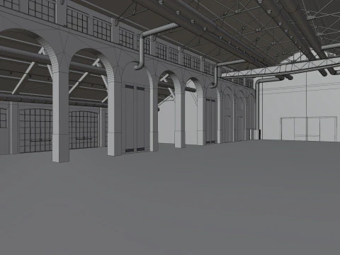 Cattedrale Fabbrica del Vapore Milan 3D Model