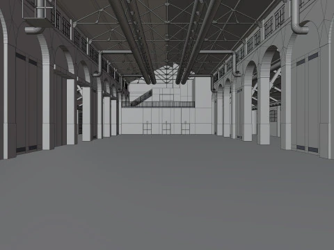 Cattedrale Fabbrica del Vapore Milan 3D Model