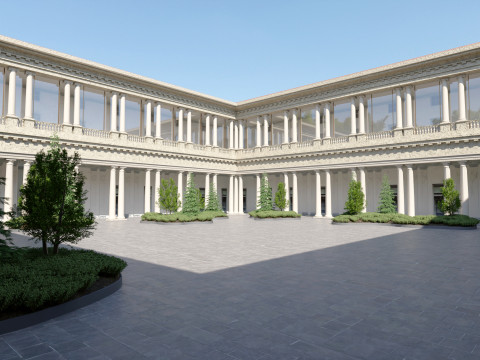 Палаццо Портрет Мілана 3D Модель