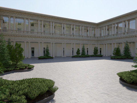 Палаццо Портрет Мілана 3D Модель