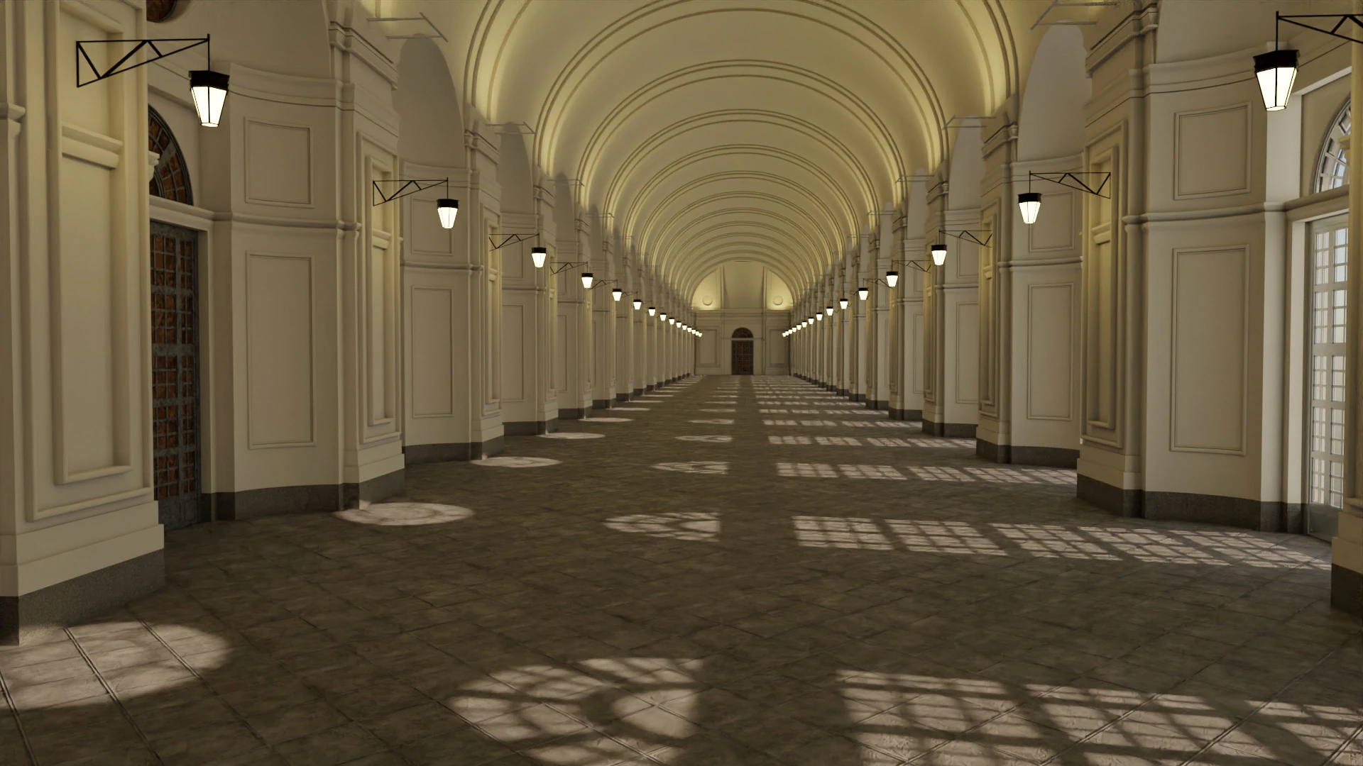 Orangerie Venaria Reale 3D Model .c4d .max .obj .3ds .fbx .stl .blend