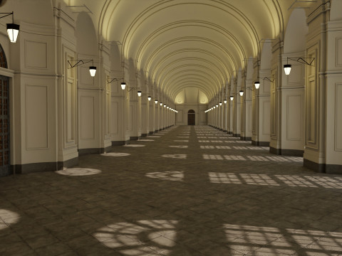 Оранжерея Venaria Reale 3D Модель