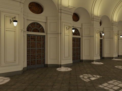 Orangerie Venaria Reale 3D Modell