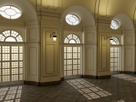 Orangerie Venaria Reale 3D Modell