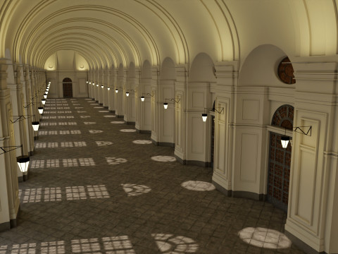 Orangerie Venaria Reale 3D Modell