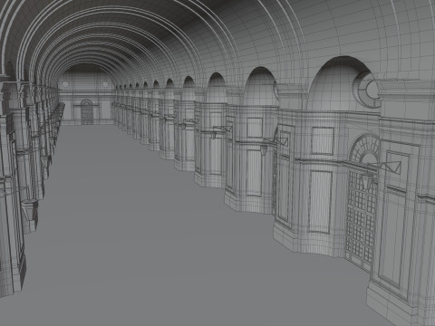 Orangerie Venaria Reale 3D Modell