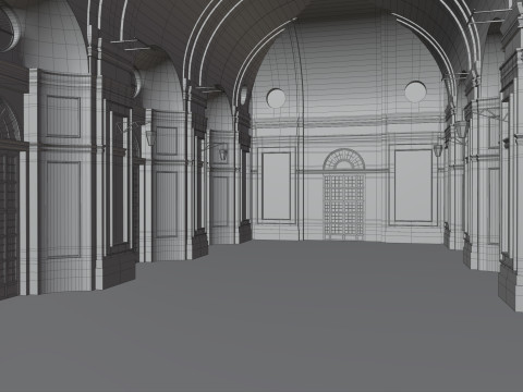 Orangerie Venaria Reale 3D Modell