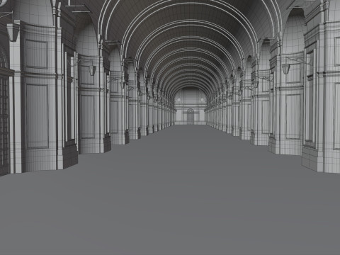Orangerie Venaria Reale 3D Modell